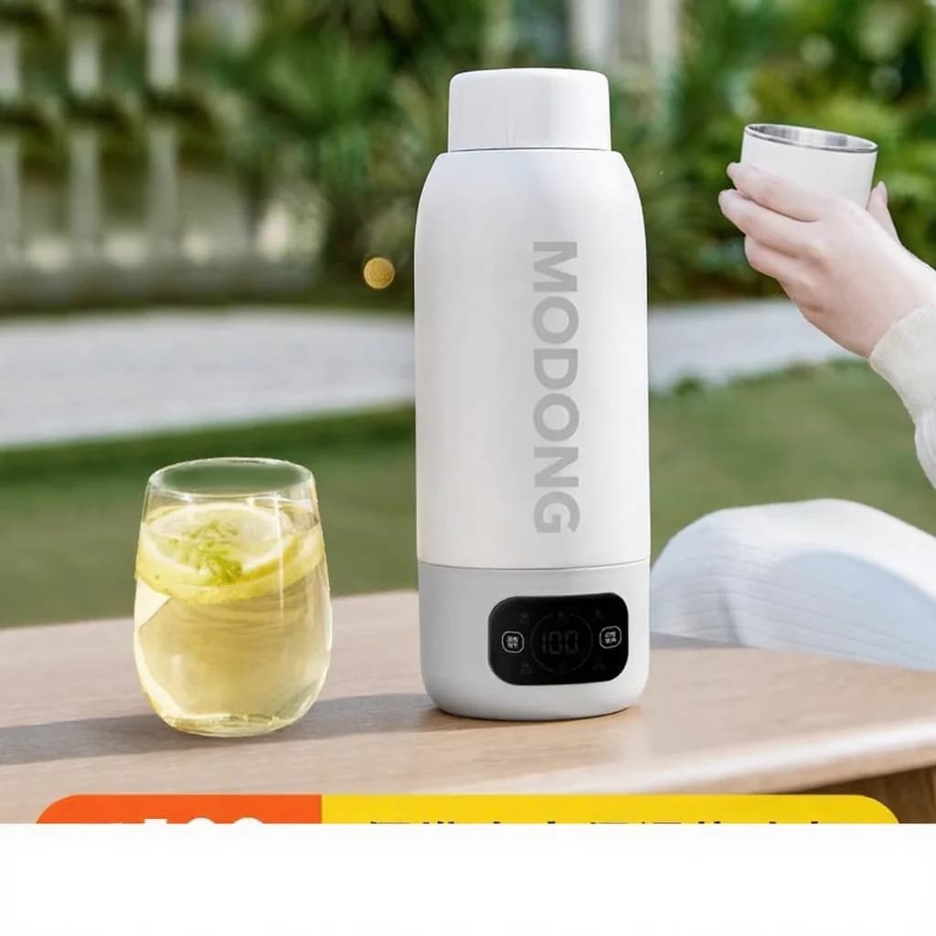 Портативная электрическая чашка-чайник 600ml, вкладыш из нержавеющей стали 316