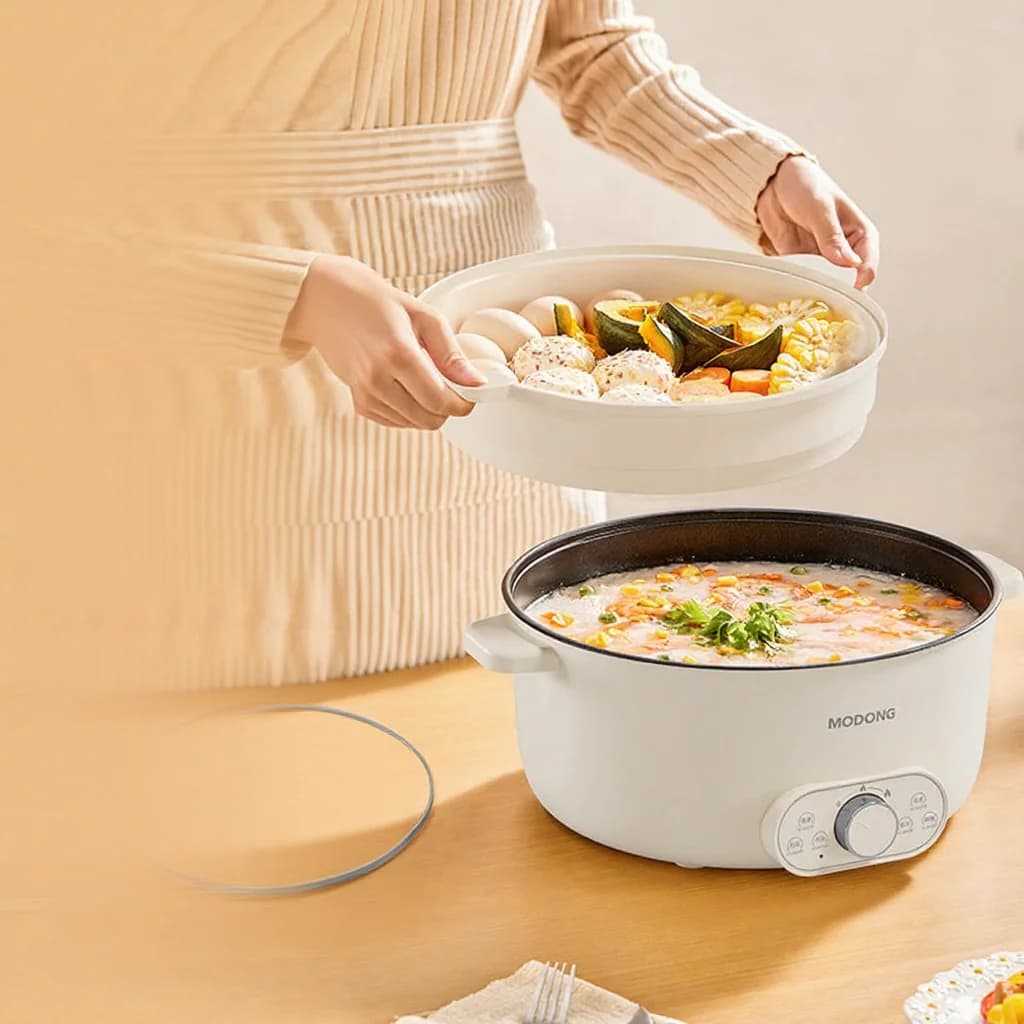 Электрическая кастрюля для хого 6L 7L 8L с пароваркой, 220V
