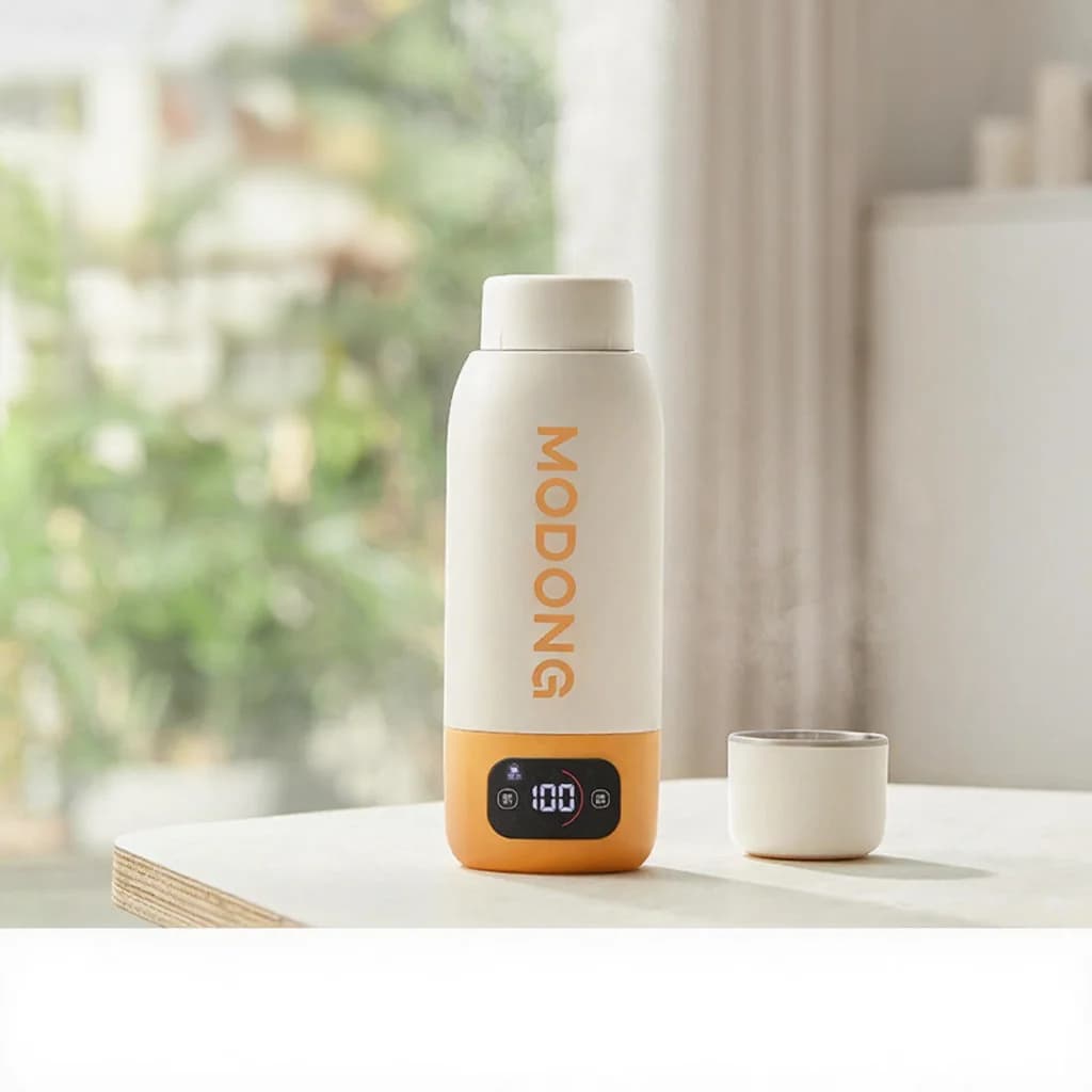 Портативная электрическая чашка для подогрева воды 600ml, вкладыш 316, вакуумная теплоизоляция