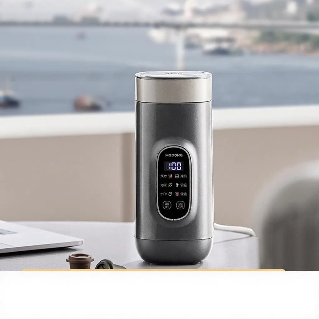 Титановая электрическая дорожная кружка для подогрева воды, 650ml, 220V
