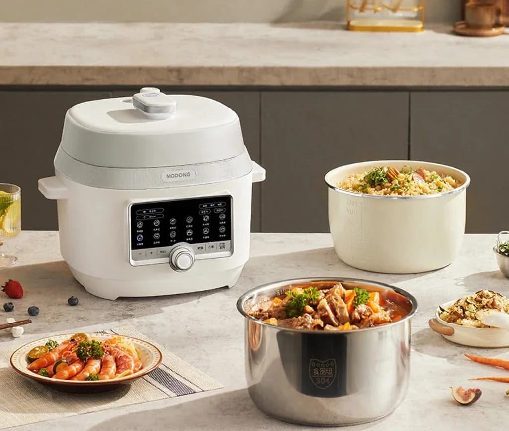 5L электрическая скороварка с двойными внутренними чашами, 900W