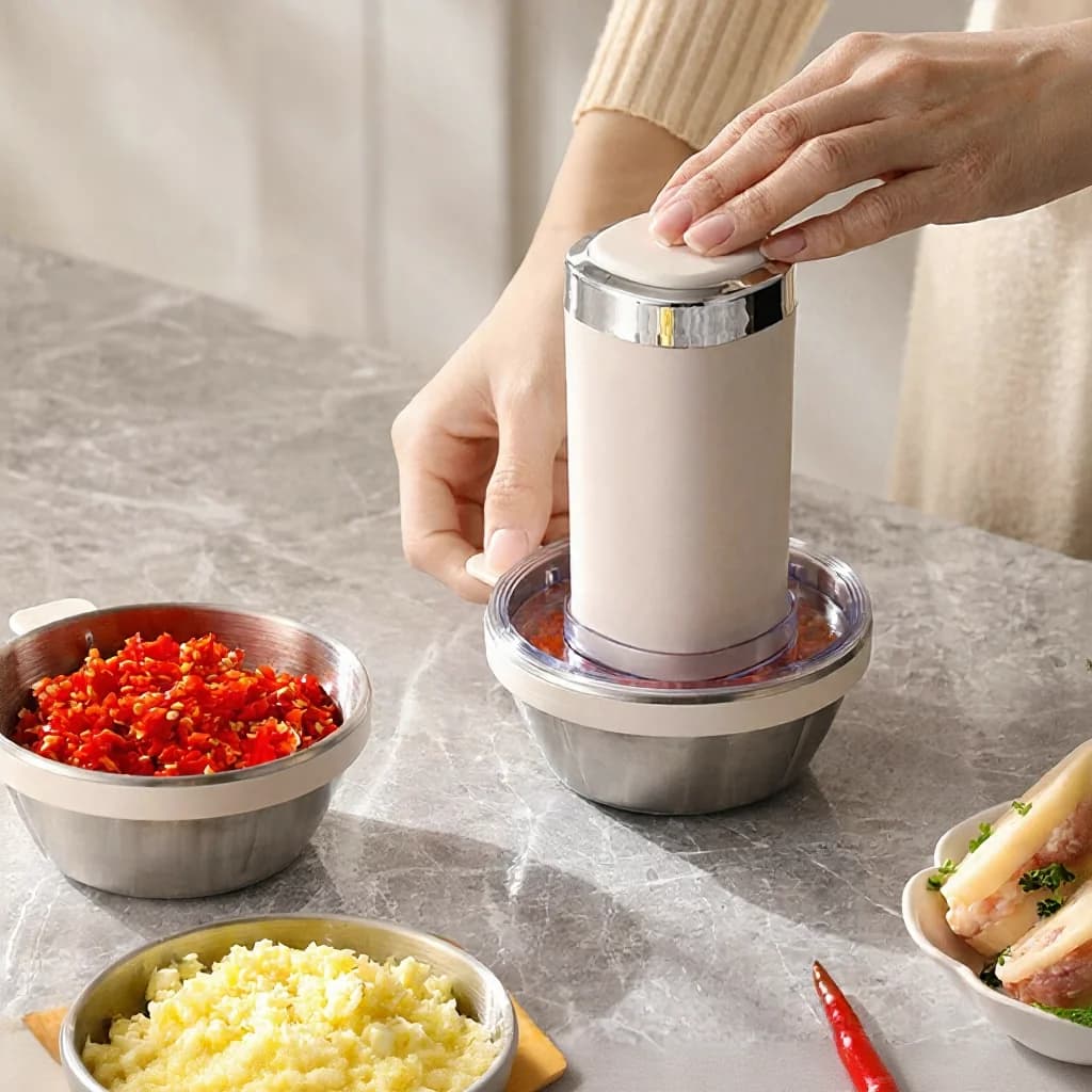 Электрическая мясорубка для дома, 2 скорости, нержавеющая сталь