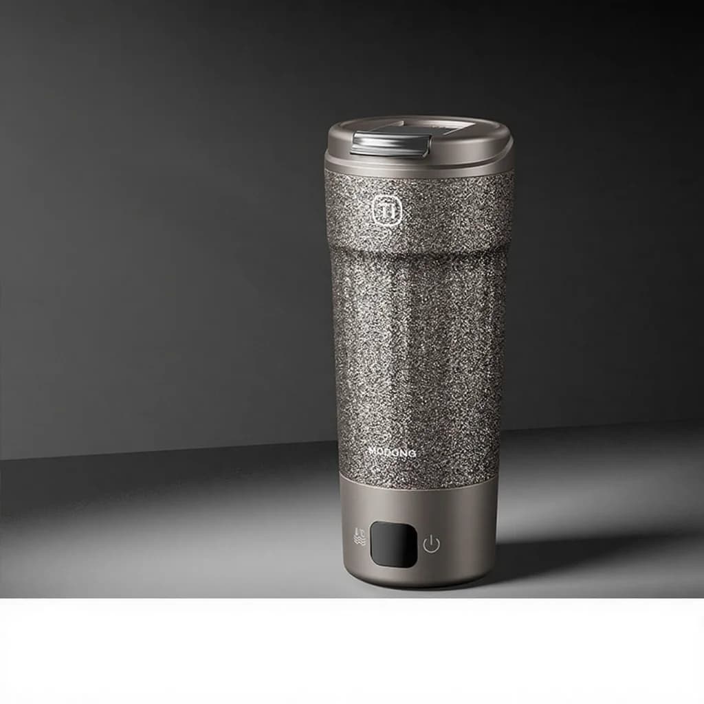 Титановая электрическая дорожная кружка 400ml с дисплеем температуры