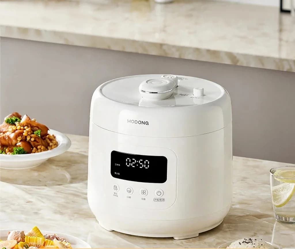 4L электрическая скороварка с керамической чашей, 800W, таймер 17-24H
