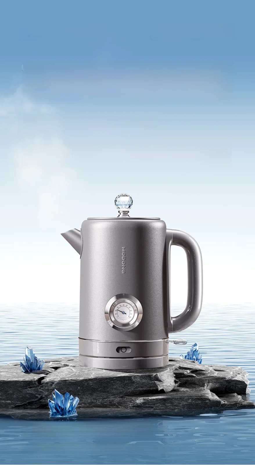 Электрический чайник из чистого титана с дисплеем температуры 1.8L