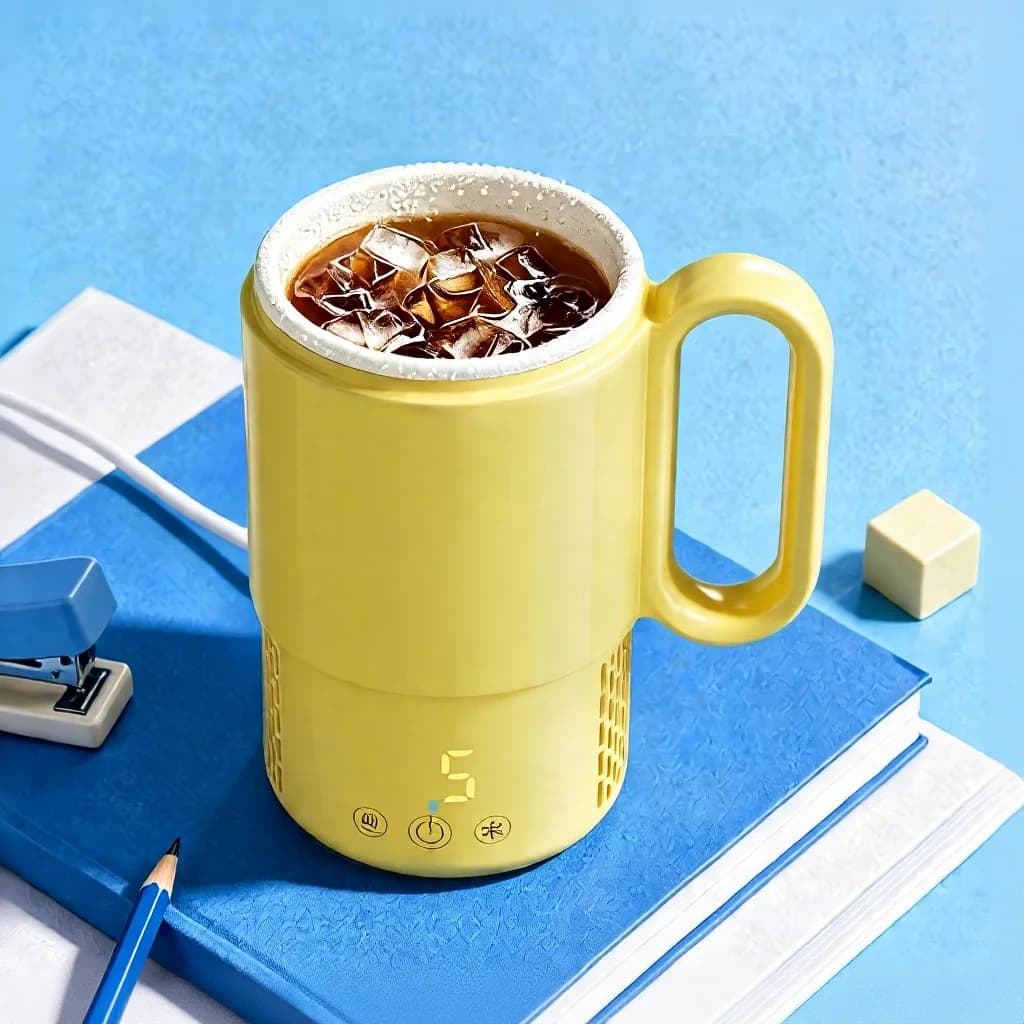 Портативная кружка для нагрева и охлаждения 450mL 36W с сенсорным управлением