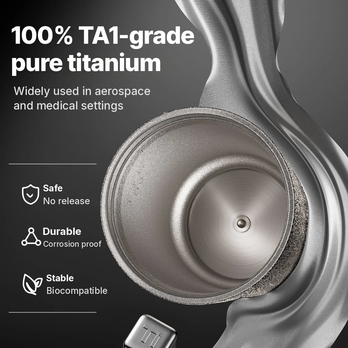 Титановая электрическая дорожная кружка 400ml с дисплеем температуры