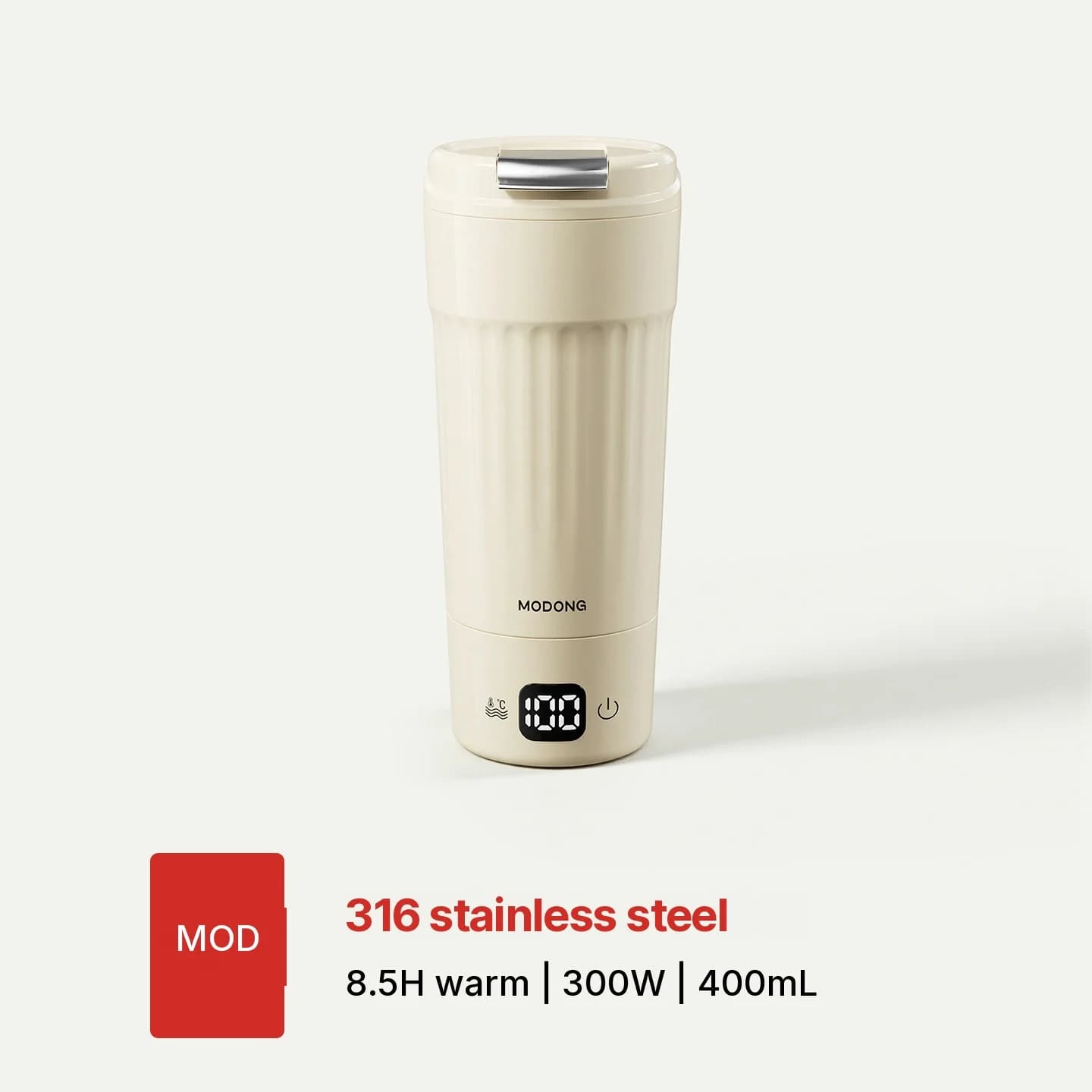 Портативная электрическая чашка с подогревом, 400mL, 7 уровней температуры