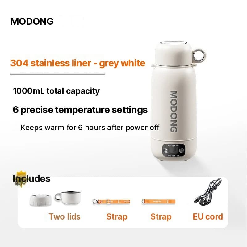 Портативный электрический дорожный чайник 1L 304 or 316 Stainless Steel