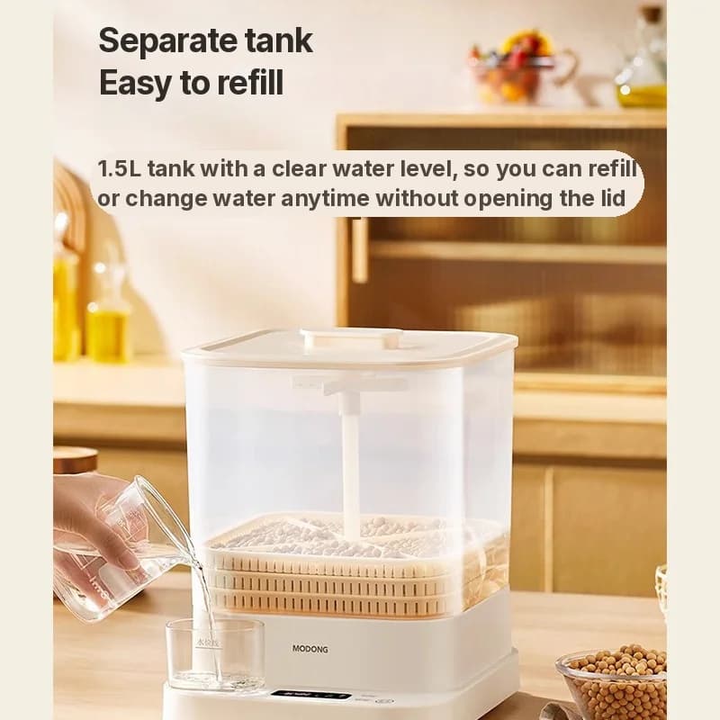Электрический проращиватель для дома 1.5L 20W 3-уровневый
