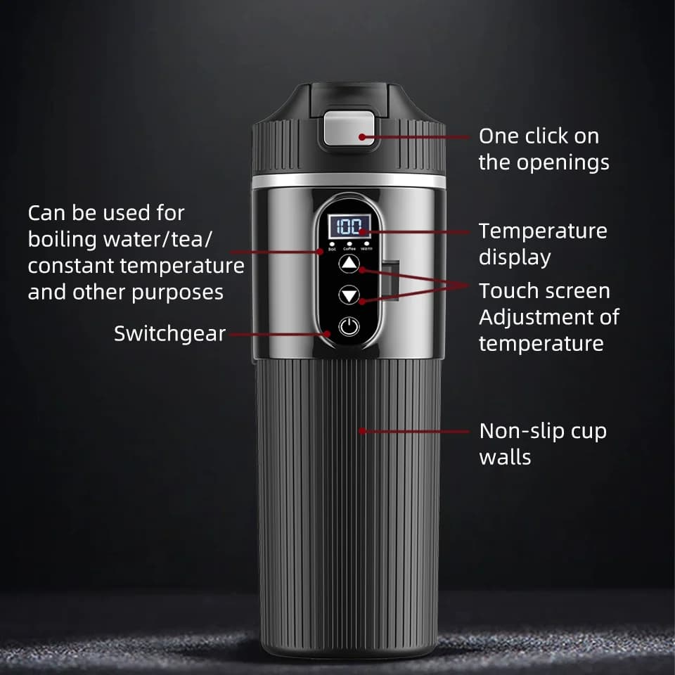 Электрическая чашка с подогревом 500ml 12V/24V