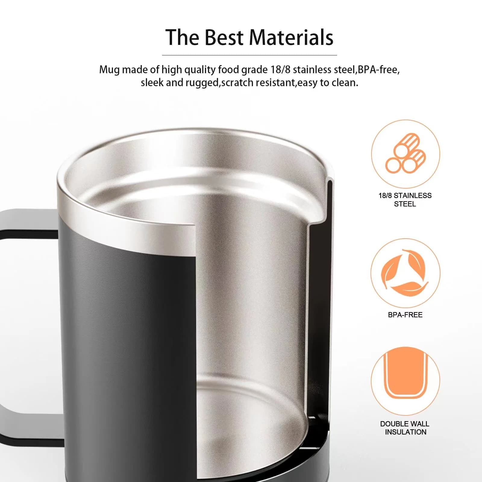 Подогреваемая кофейная кружка USB 12oz